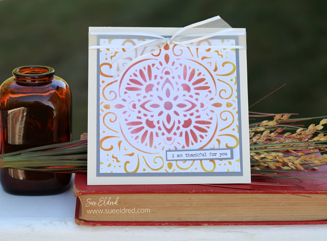 Quick & Easy Stenciled Card