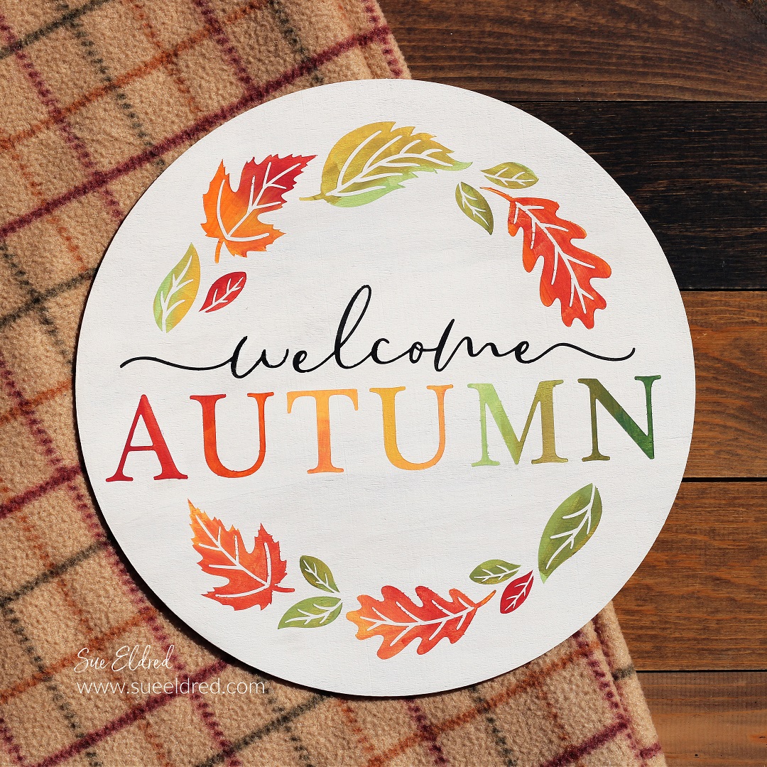 Welcome Autumn Door Hanger