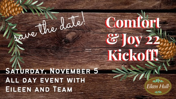 Eileen Hull Comfort &amp; Joy Kick Off