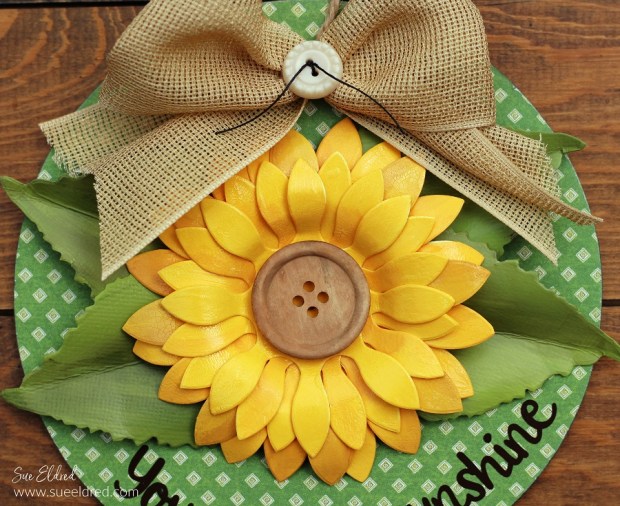 How to make a dimensional Sunflower-Sue's Creative Workshop www.sueeldred.com 6169