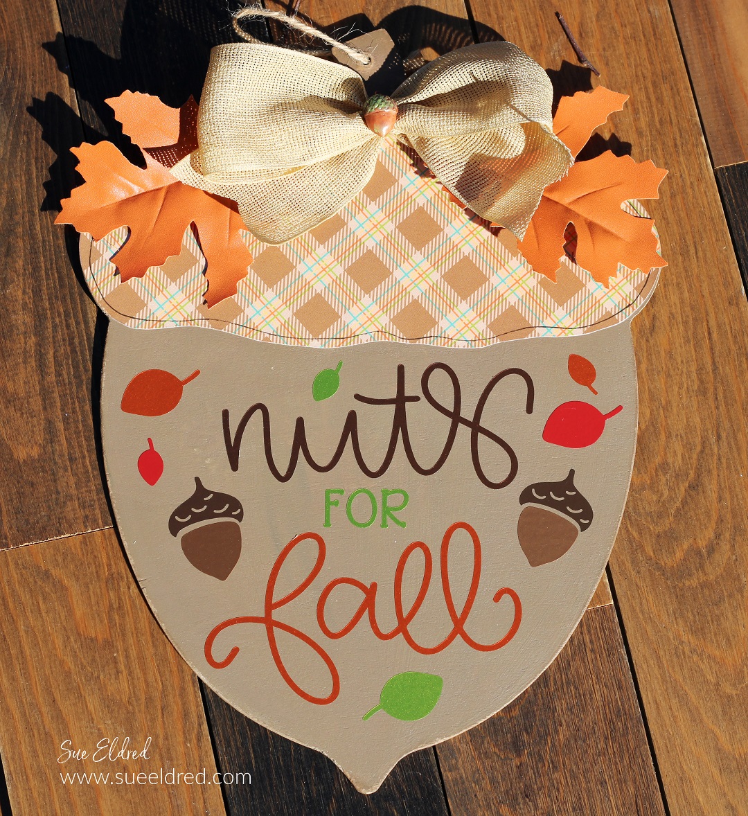 Nuts for Fall Acorn Door Hanger