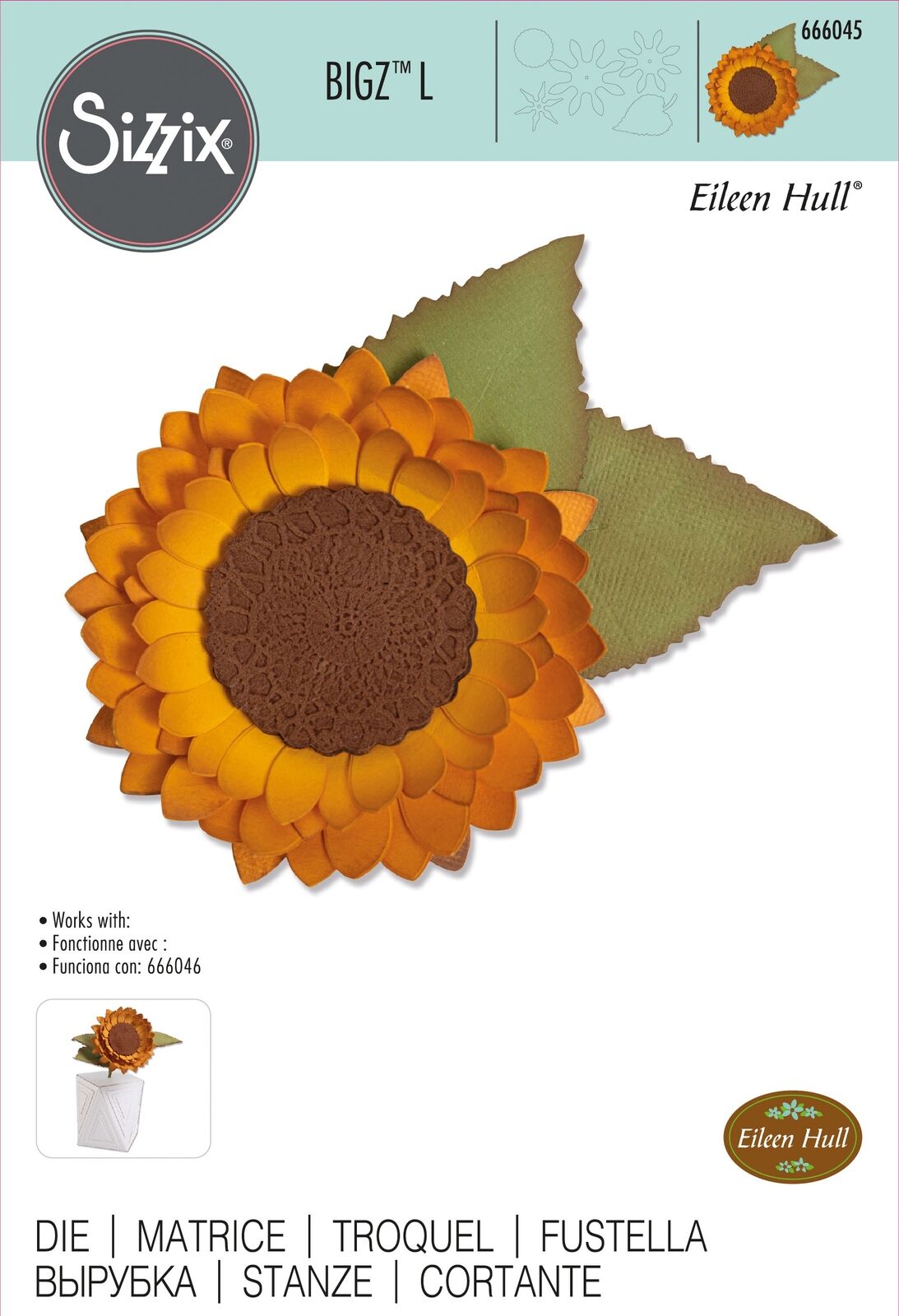 Sizzix Sunflower Die by Eileen Hull