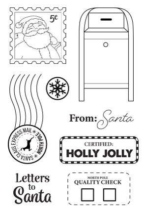 Letters to Santa Stamp Set from The Maker's Movement