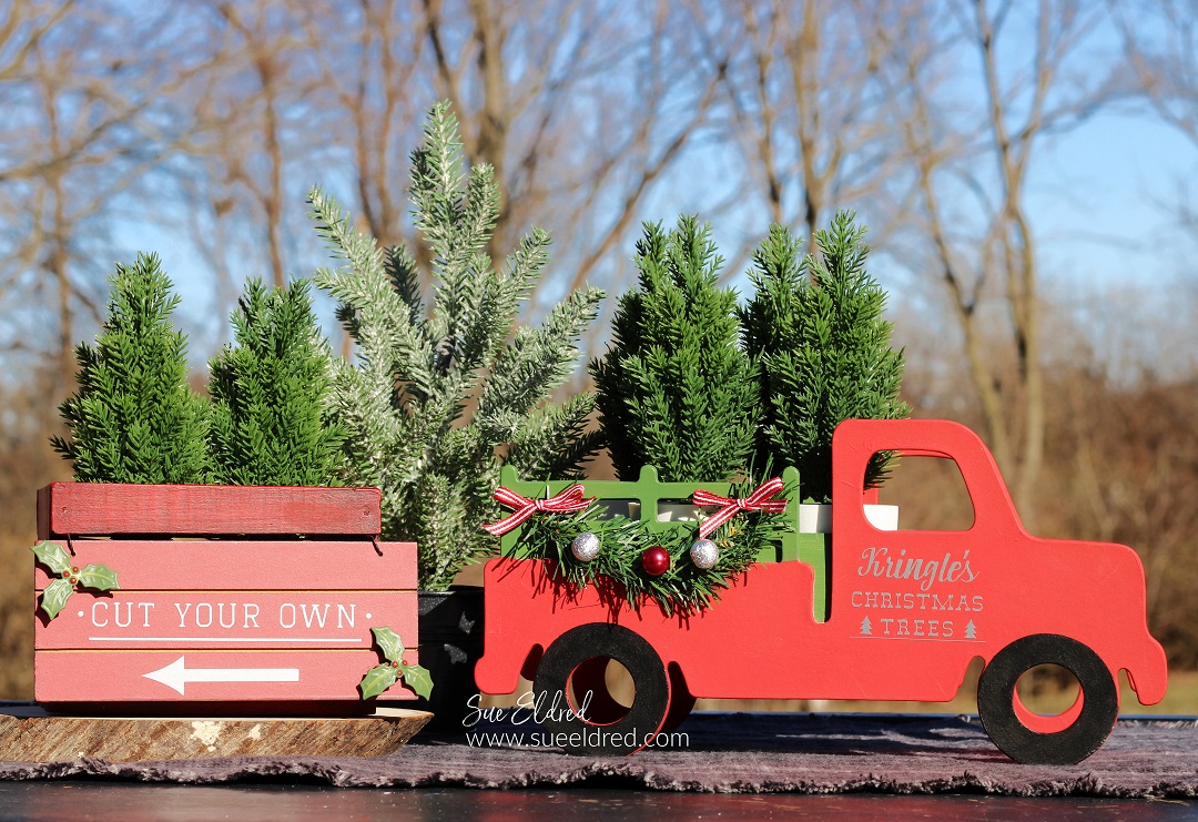 Kringle's Christmas Tree Truck-A Dollar Store Holiday DIY