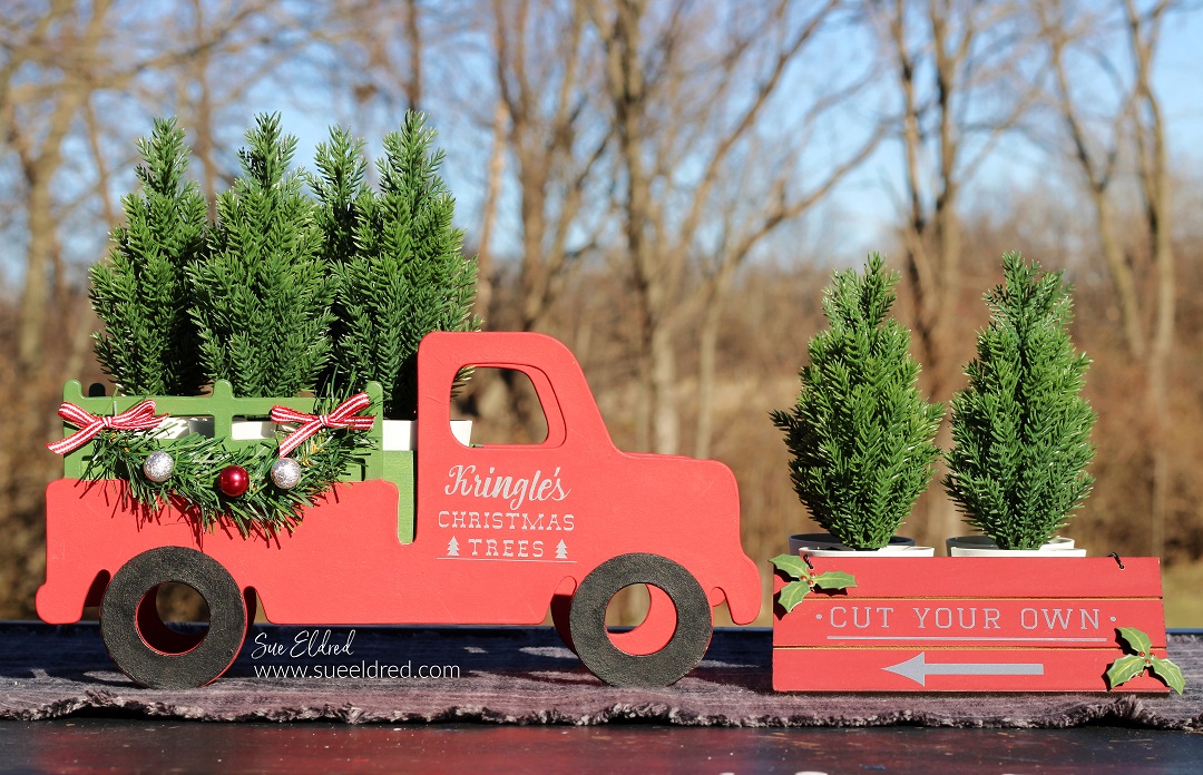 Kringle's Christmas Tree Truck-A Dollar Store Holiday DIY