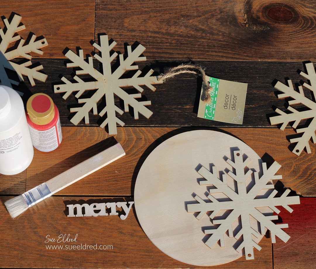 Wood Snowflake Ornament