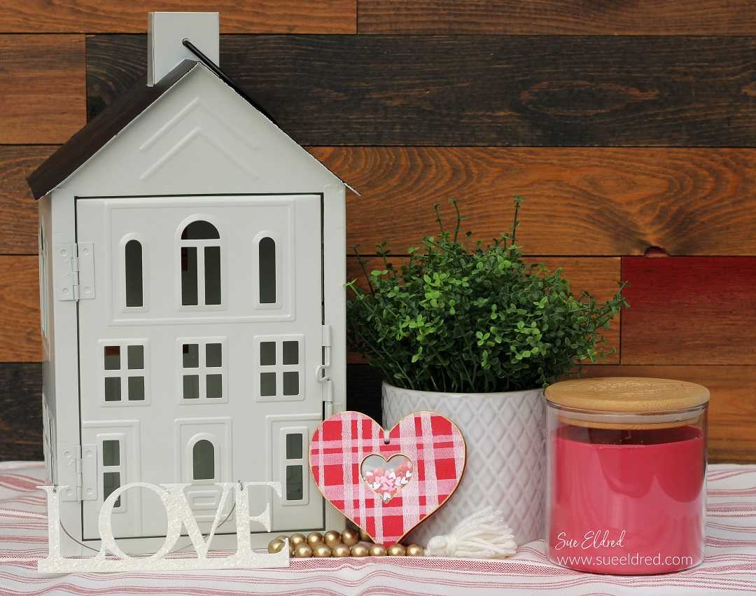 How to make Plaid Shaker hearts using Dollar Tree Heart Ornaments.