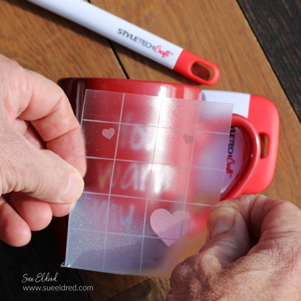 How to make a "You warm my heart" mug using StyleTechCraft Vinyl.