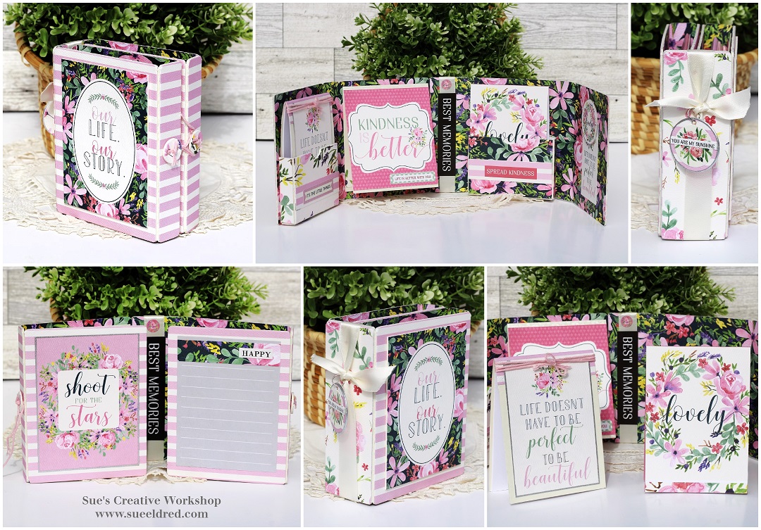 Our Life Our Story Folio Album made with the Sizzix Card Album Die by Eileen Hull.