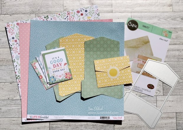 Life is Beautiful Mini Card and Envelope Stationery Caddy