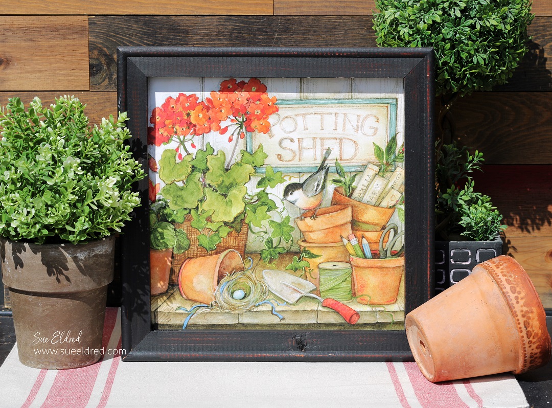 Upcycling an Old Painted Canvas