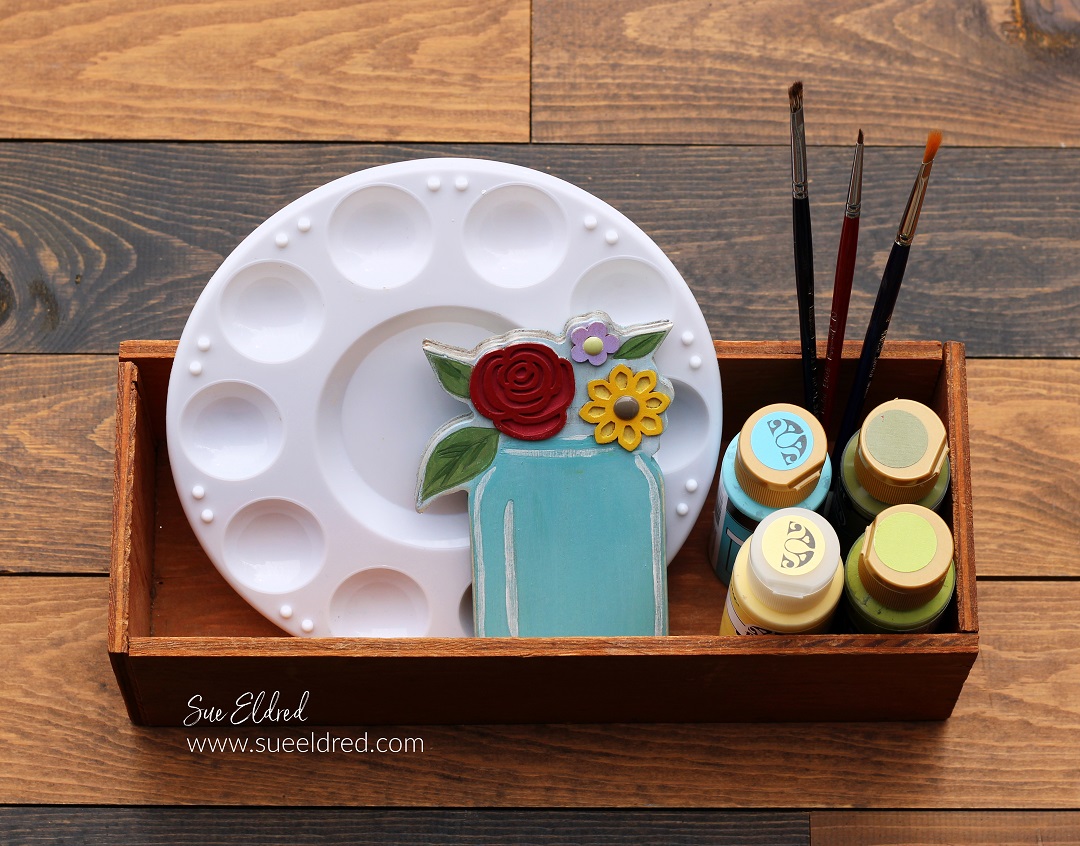 "If Friends were Flowers" DIY Mason Jar Shelf Sitter