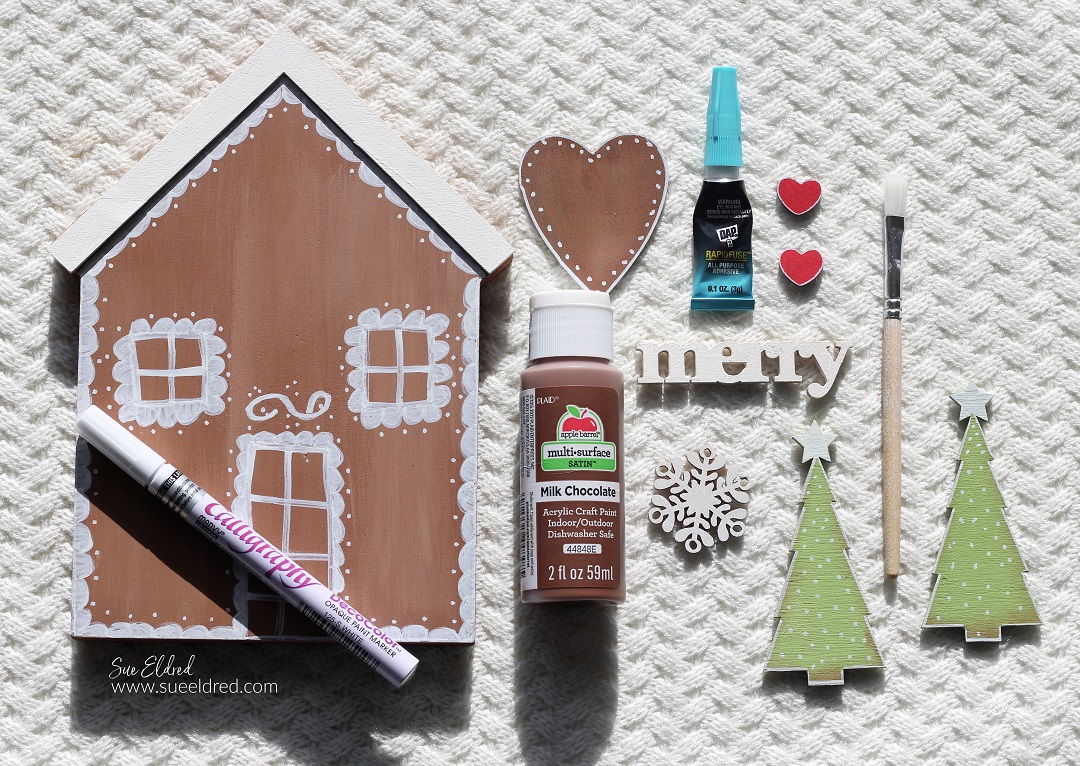 DIY Wood Gingerbread House