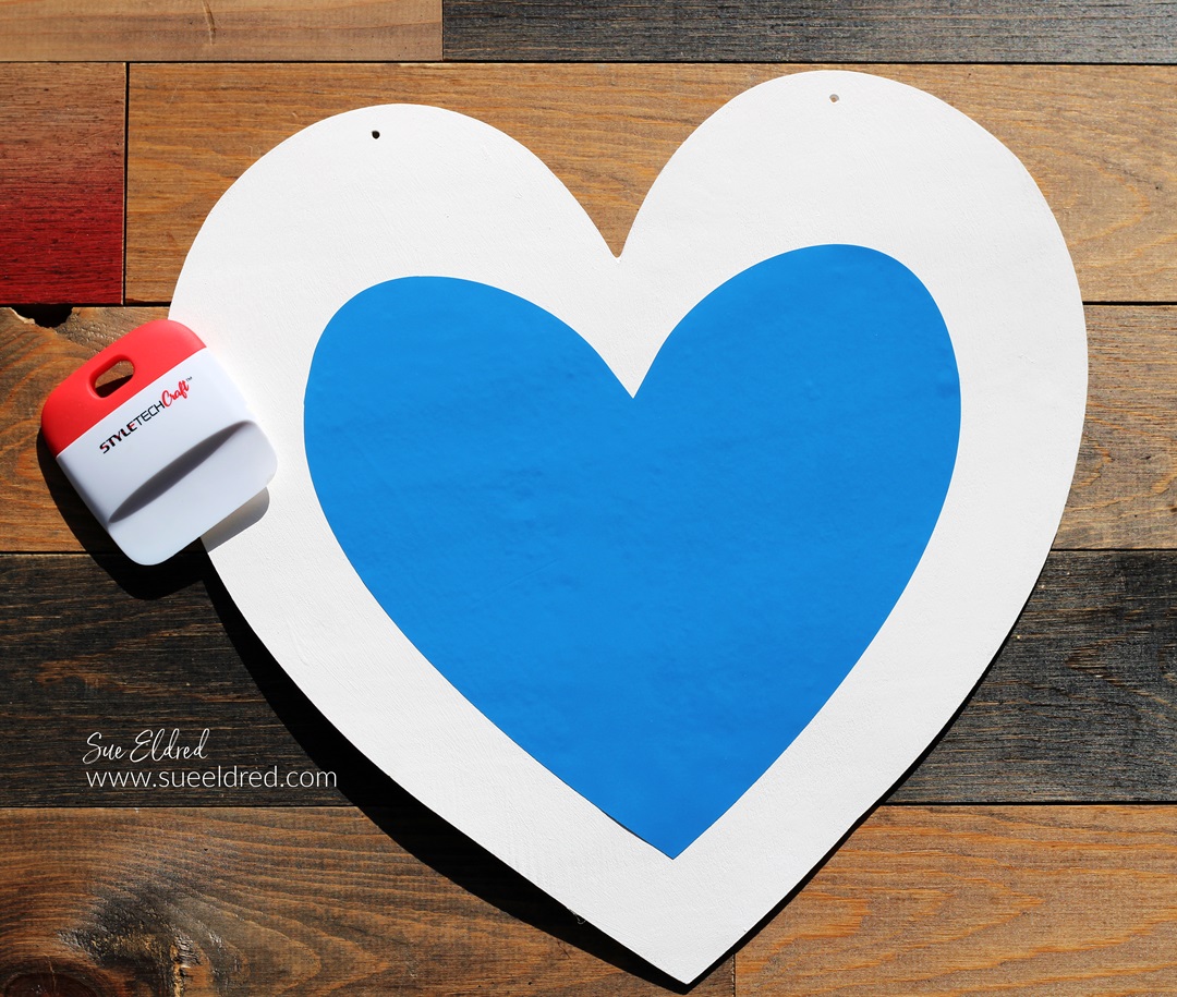 How to make a Buffalo Plaid Valentines Heart Door Hanger