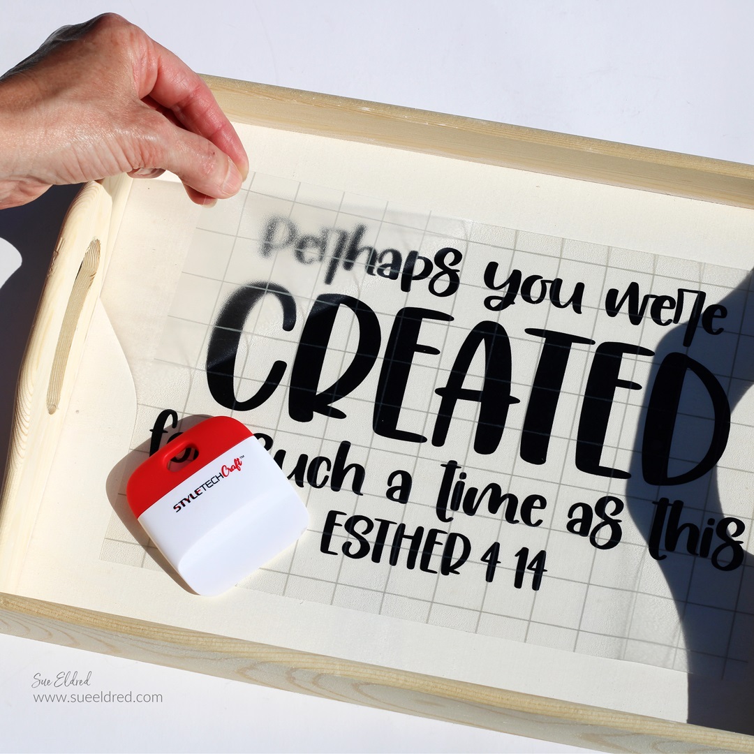DIY Inspirational Tray using StyleTechCraft Vinyl