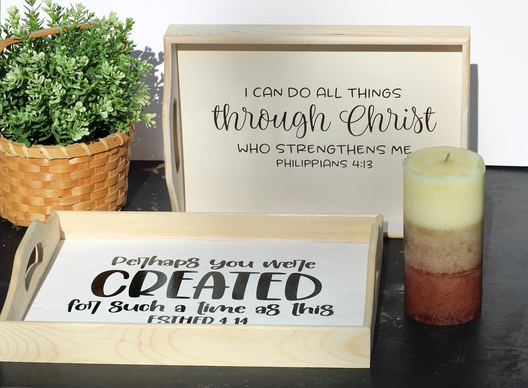 DIY Inspirational Tray using StyleTechCraft Vinyl