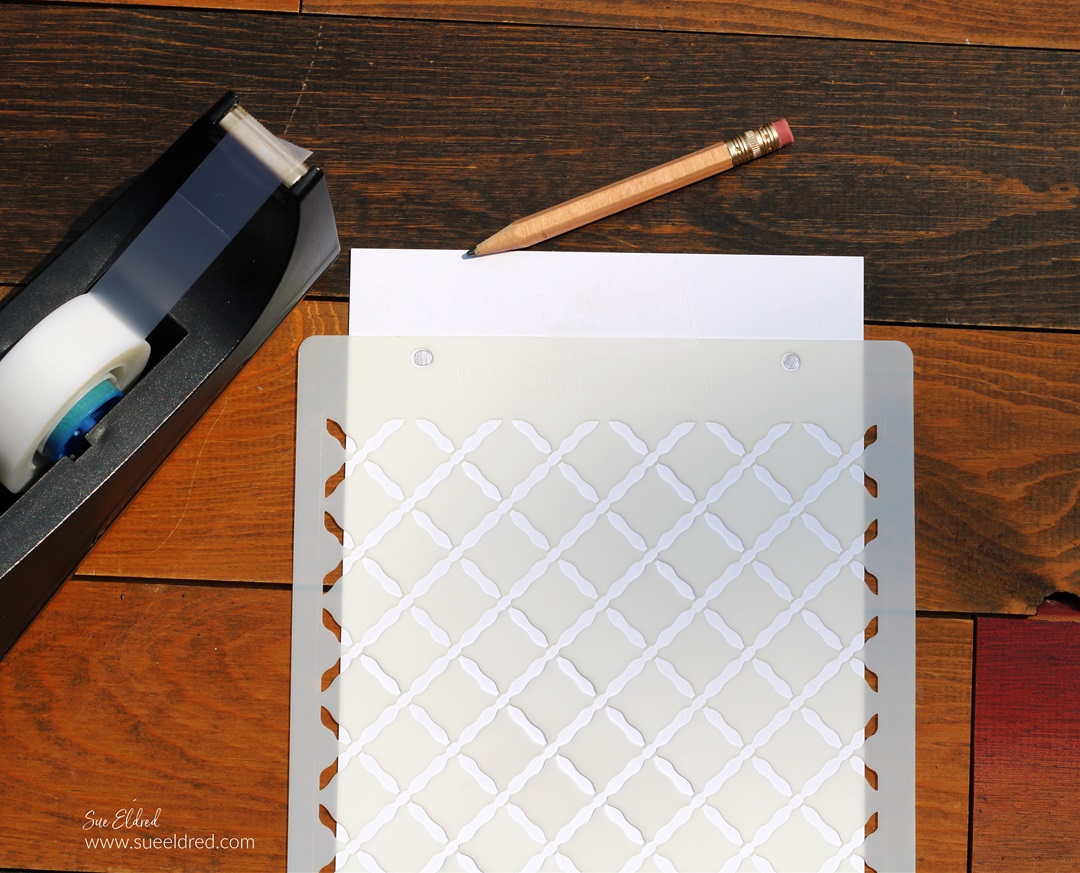 How to use the Watercolor Flowers & Lattice Stencil
