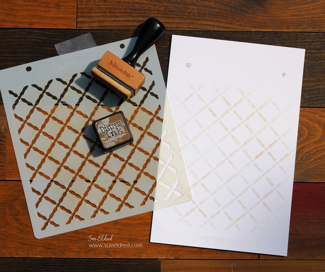 How to use the Watercolor Flowers & Lattice Stencil