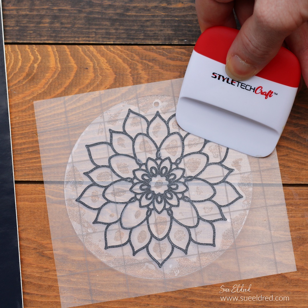 Reverse Painting Technique on Acrylic-How to make a Mandala Suncatcher