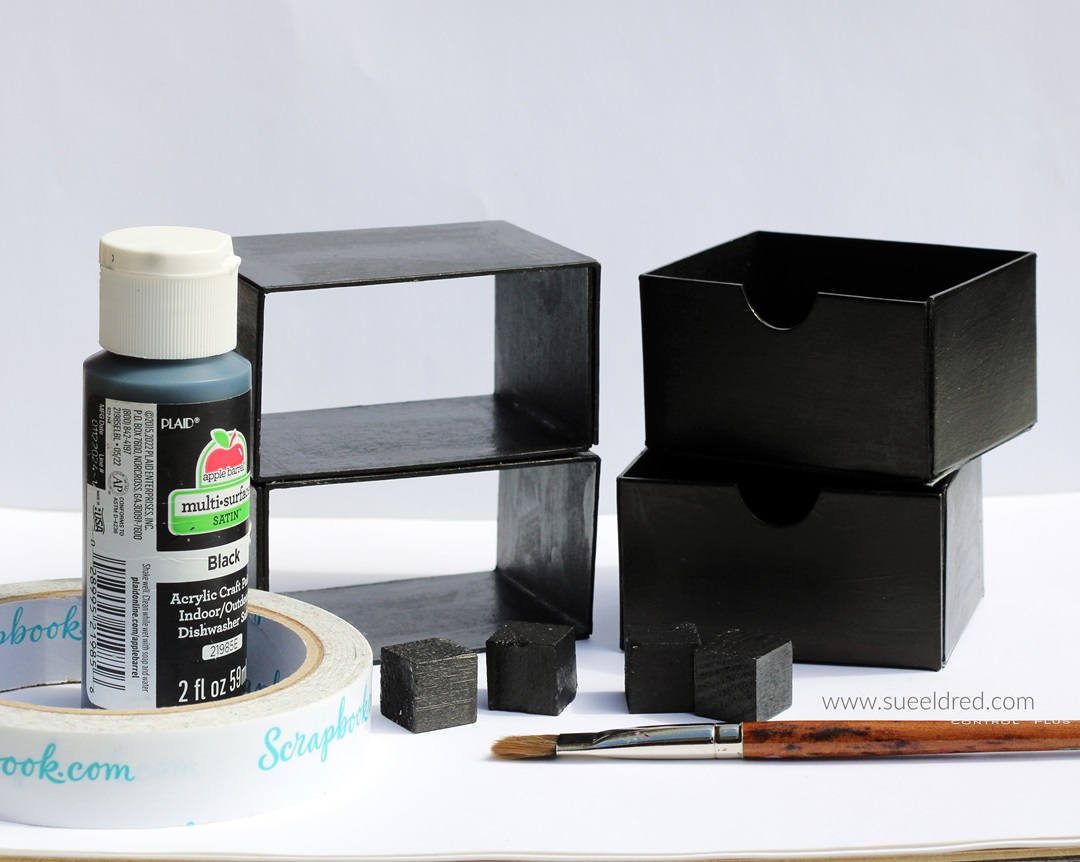 Mini Chest of Drawers using the Sizzix Stacking Drawers Die by Eileen Hull