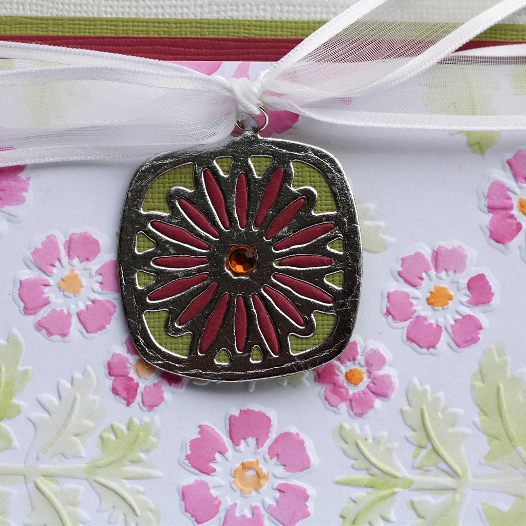 Damasked Embossed Watercolor Card