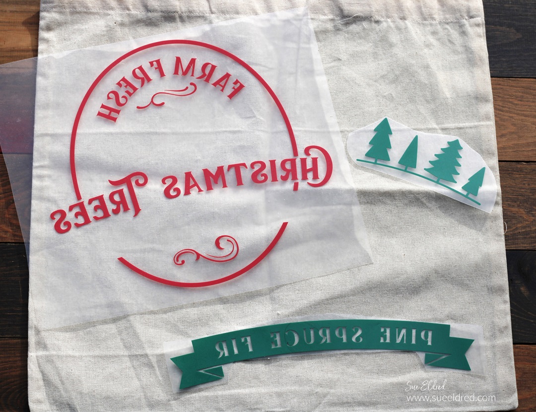 DIY Christmas Tree Reusable Gift Bag using StyleTechCraft HTV Vinyl